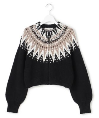 SLOW／一部店舗限定】ジャカード カーディガン