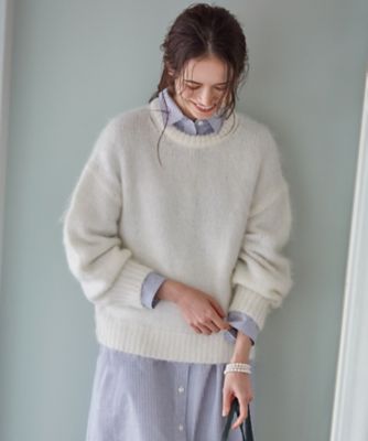 SLOW／一部店舗限定】チャンキーモヘヤ ニット