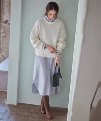 希少　大きいサイズ【MUTA】muta ニット グレーピンク ダンボールニット ポロシャツ [全4色] – muta Online Store