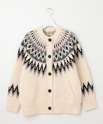 SLOW／一部店舗限定】ノルディック ニット カーディガン