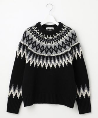 【ＳＬＯＷ／一部店舗限定】ノルディック　プルオーバー　ニット（ＫＲＳ２ＣＷ０９５５）