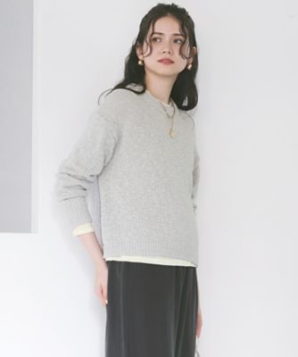 【ＳＬＯＷ／一部店舗限定】リボンヤーン　クルーネック　ニット（ＫＲＳ２ＧＭ０９３０）