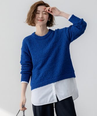 【ＳＬＯＷ／一部店舗限定】リボンヤーン　クルーネック　ニット（ＫＲＳ２ＧＭ０９３０）