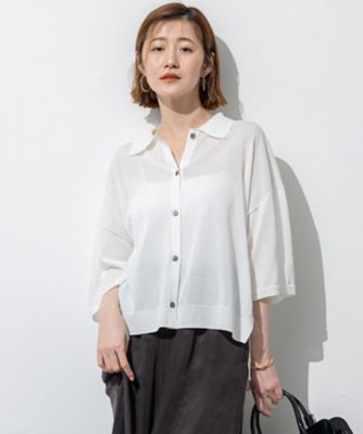 ＜23区 S (Women/小さいサイズ)＞【ＳＬＯＷ／一部店舗限定】シアーサマー　ニット（ＫＲＳ２ＧＭ０９６０）