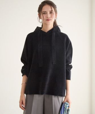 ＜23区 S (Women/小さいサイズ)＞【ＳＬＯＷ／一部店舗限定】ベロア風ニット　パーカー（ＫＲＳ２ＧＷ０９５１）