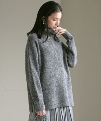 SLOW／一部店舗限定】ニットトータル ハーフジップ ニット