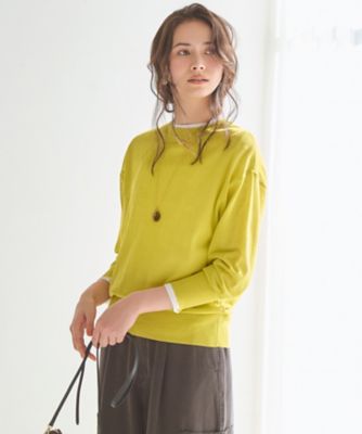 SLOW／一部店舗限定】シアー プルオーバー ニット