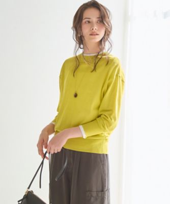 SLOW／一部店舗限定】シアー プルオーバー ニット