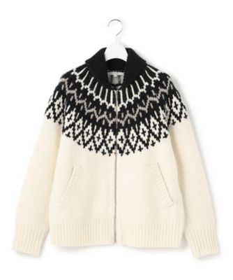 23区 23AW SLOW フェアアイルニット カーディガン 44 SLOW／一部店舗限定】フェアアイルニット カーディガン