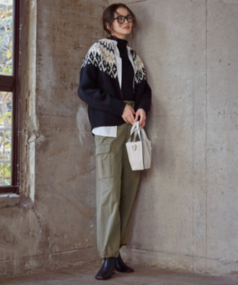 SLOW／一部店舗限定】フェアアイルニット カーディガン