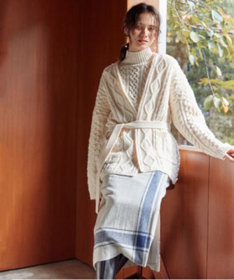 HYKE - AURALEE 19AW アランニット AURALEE アラン ニットベスト オーラリー HYKE 19AW