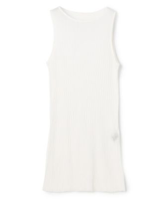 ＜uncrave (Women)＞ランダムリブシアーニット　タンクトップ（ＫＲＵＶＬＳ０４０９）