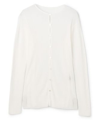 ＜uncrave (Women)＞ランダムリブシアーニット　カーディガン（ＫＲＵＶＬＳ０４１１）