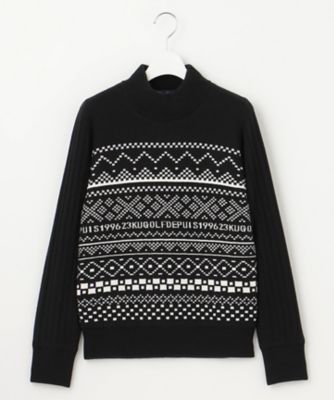 極美品☆23区 ゴルフウェア ニット フェアアイル柄 ノルディック 極美品