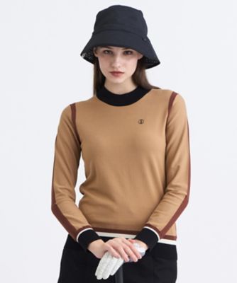 23区GOLF/ニジュウサンクゴルフ カラーブロックセーター(KRVLGW0404) 033_ベージュ スポーツウェア【三越伊勢丹/公式】
