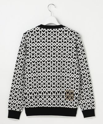 WOMEN】モノグラムジャカードセーター
