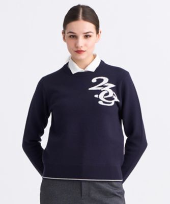 WOMEN】ロゴグラフィックもちもちニット（KRVLGW0534