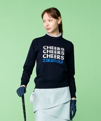 軽量さが自慢！【ＷＯＭＥＮ】ＣＨＥＥＲＳ　ロゴニット（ＫＲＶＬＳＳ０３０４）