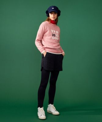 【ＷＯＭＥＮ】【蓄熱裏地付き】ウールブレンド　クルーネック　ニット（ＫＲＶＬＳＷ０５１４）