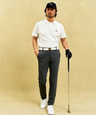 【ＭＥＮ】【ウォッシャブル】ニットで表現した大人な一枚　通気性抜群でムレにくい　ニット　ポロシャツ　（ＫＲＶＴＧＳ０３０５）