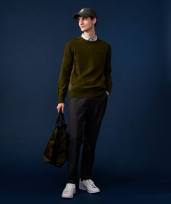 【ＭＥＮ】【ウォッシャブル】サドルショルダー　クルーニット（ＫＲＶＴＳＷ０４２１）