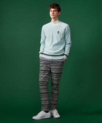 裏地付きニットで温か【MEN】【蓄熱】ウールブレンド裏付