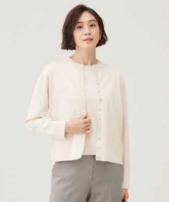 ＜自由区 S (Women/小さいサイズ)＞【アンサンブル対応・洗える】アセテートコットン　カーディガン（ＫＲＷ７ＣＡ０３５７）