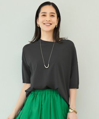 ＜自由区 S (Women/小さいサイズ)＞【接触冷感・ＵＶカット・ＷＥＢ限定カラーあり】クレープストレッチプルオーバー　ニット（ＫＲＷ７ＣＭ０４５２）