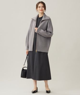 洗える】ジップアップニット アウター（KRW7CW0461） | 自由