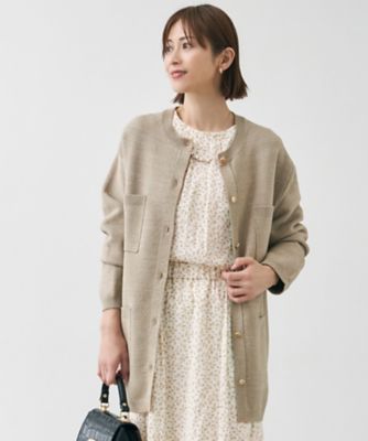 自由区 S (Women/小さいサイズ)/ジユウク　Ｓ 【洗える】シャイニーツイードニット　アウター（ＫＲＷ７ＧＭ０２５１）