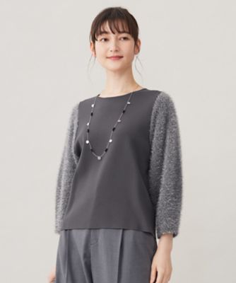 ＜自由区 (Women)＞【洗える】フェザーラメ　ニット（ＫＲＷＭＣＡ０３５４）