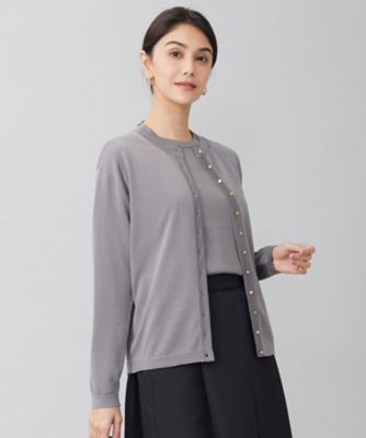 ＜自由区 (Women)＞【アンサンブル対応・洗える】シャインハイゲージ　カーディガン（ＫＲＷＭＣＭ０２５６）