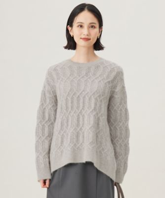 ＜自由区 (Women)＞へアリーケーブル　ニット（ＫＲＷＭＣＷ０５６０）