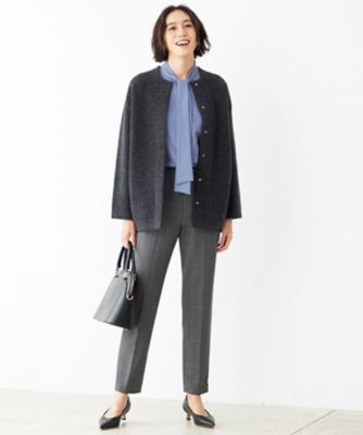 洗える】ブークレーニット アウター（KRWMCW0561） | 自由区