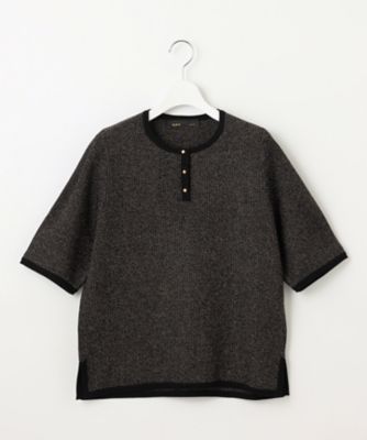 ＜自由区 (Women)＞【ＰＲＥＭＩＵＭ　ＫＮＩＴ　ＣＯＬＬＥＣＴＩＯＮ】シャイニーミックスプルオーバー　ニット（ＫＲＷＭＣＷ０８５２）