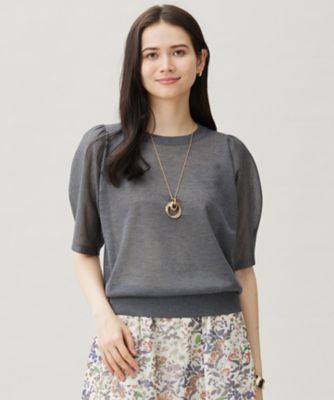 ＜自由区 (Women)＞ブライトシアープルオーバー　ニット（ＫＲＷＭＧＡ００５２）