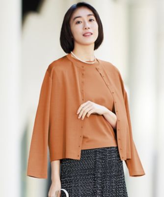 ＜自由区 (Women)＞【アンサンブル対応・洗える】アセテートコットン　カーディガン（ＫＲＷＭＧＭ０３５７）