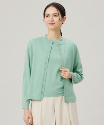 アンサンブル対応・洗える】アセテートコットン カーディガン