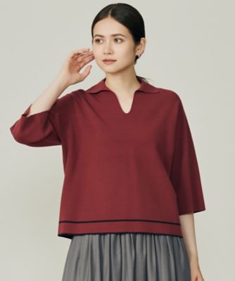 ＜自由区 (Women)＞レーヨンストレッチスキッパー　ニット（ＫＲＷＭＧＷ０３５１）