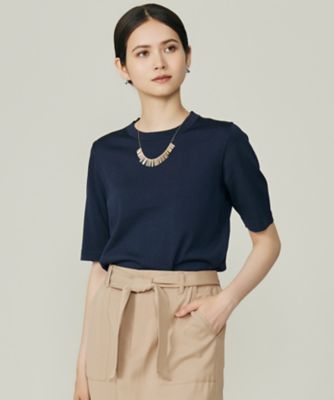 ＜自由区 (Women)＞【アンサンブル対応】アセテートコットンプルオーバー　ニット（ＫＲＷＭＧＷ０３５７）