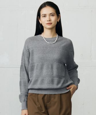 ＜自由区 (Women)＞ファインコットンウール　ニット（ＫＲＷＭＧＷ０４５１）