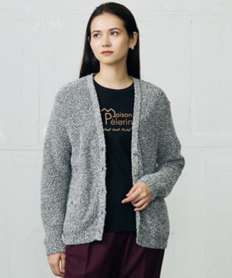 ＜自由区 (Women)＞【カタログ掲載】ラメファンシーツイード　カーディガン（ＫＲＷＭＧＷ０４５９）