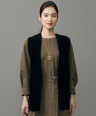 ＜自由区 (Women)＞ニットファー　ジレ（ＫＲＷＭＧＷ０４６１）