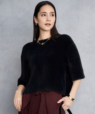 ＜自由区 (Women)＞【カタログ掲載】シェニールボンディング　ニット（ＫＲＷＭＧＷ０４６４）