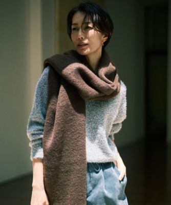 ＜自由区 (Women)＞【カタログ掲載】フェザーラメプルオーバー　ニット（ＫＲＷＭＧＷ０５６０）