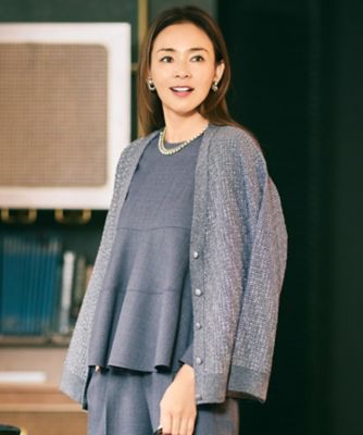 ＜自由区 (Women)＞【ＳＨＩＨＯさん着用】ラメツイード　カーディガン（ＫＲＷＭＬＳ００５４）