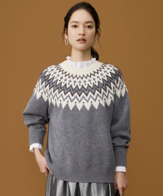＜自由区 (Women)＞フェアアイル　ニット（ＫＲＷＭＬＳ００５６）