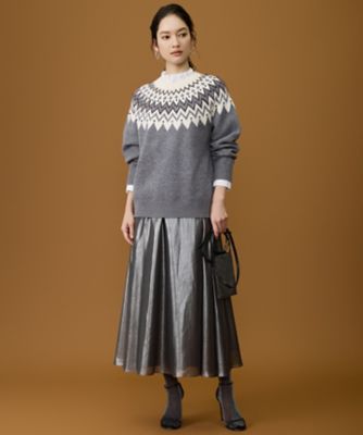 新品▷KBF＊WEB限定　フェアアイルニット    L.GRAY KBF - 【タグ付き】KBF フェアアイルニット ライトグレーの通販 by