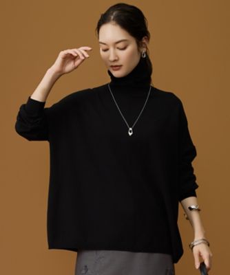 ＜自由区 (Women)＞ウォームレーヨンストレッチハイネック　ニット（ＫＲＷＭＬＳ００６１）