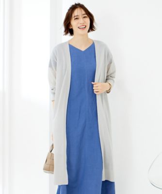 ＜自由区 (Women)＞【洗える】シアーロングニットカーデ（ＫＲＷＭＮＭ０５５５）